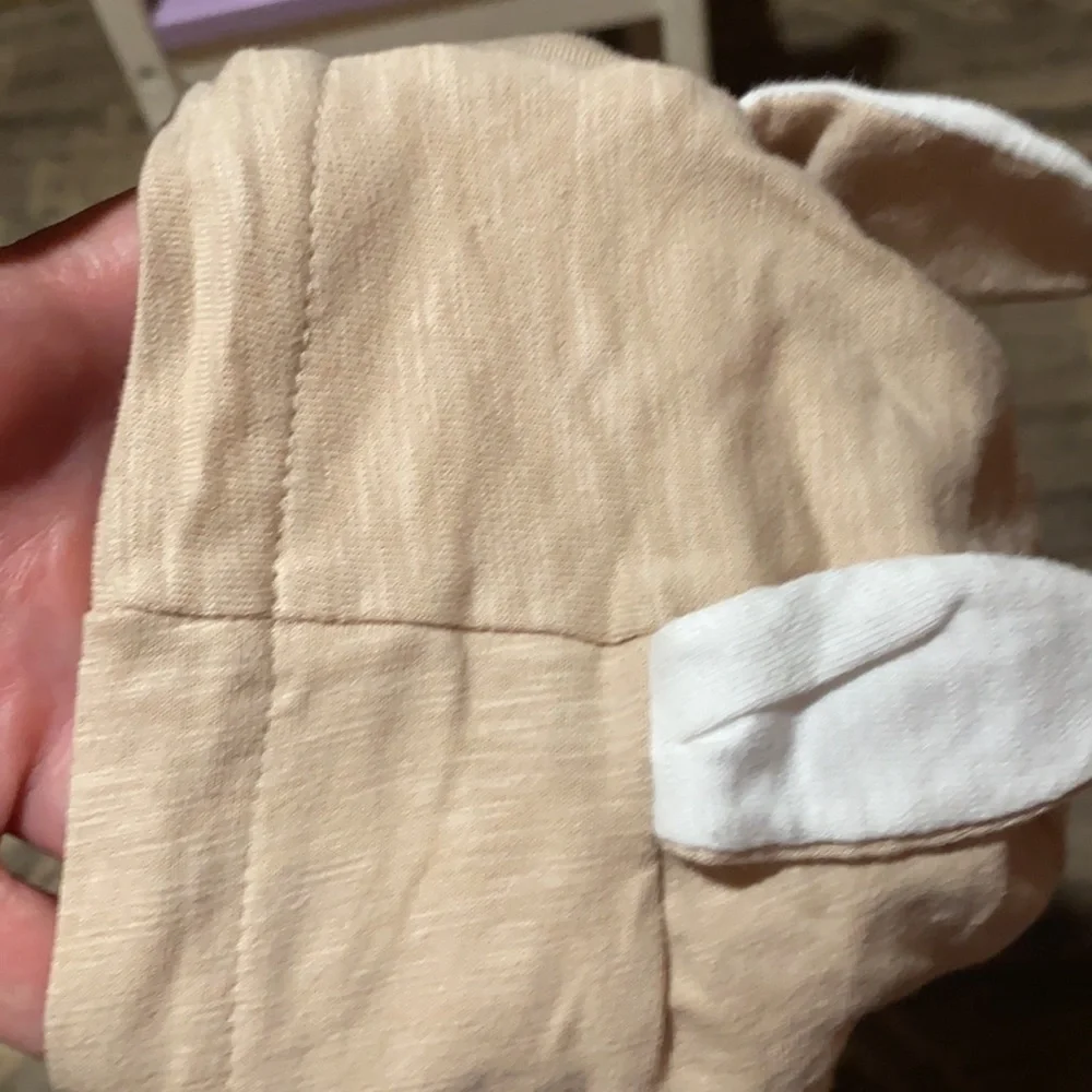 2/$20.  Cotton Baby Bunny Outfit Hooded with Ears 6 Month Infant Charming